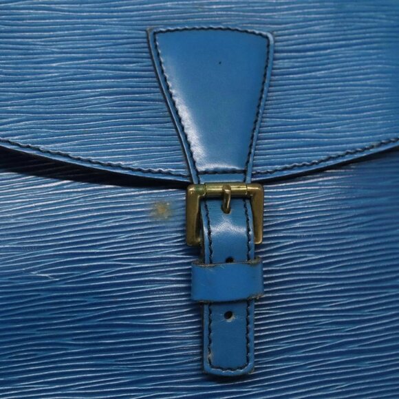LOUIS VUITTON Epi June Feuille Shoulder Bag Blue M52155 LV Auth ti2813 - Picture 13 of 16